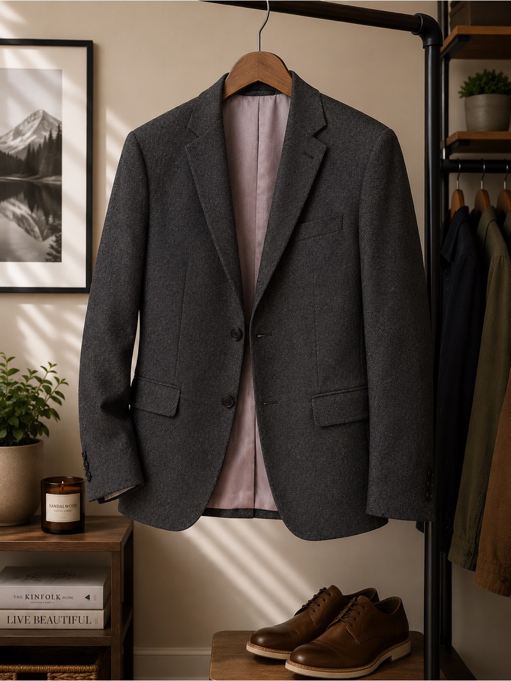Banana Republic Charcoal Blazer